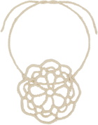 nastyamasha SSENSE Exclusive Beige Crochet Choker