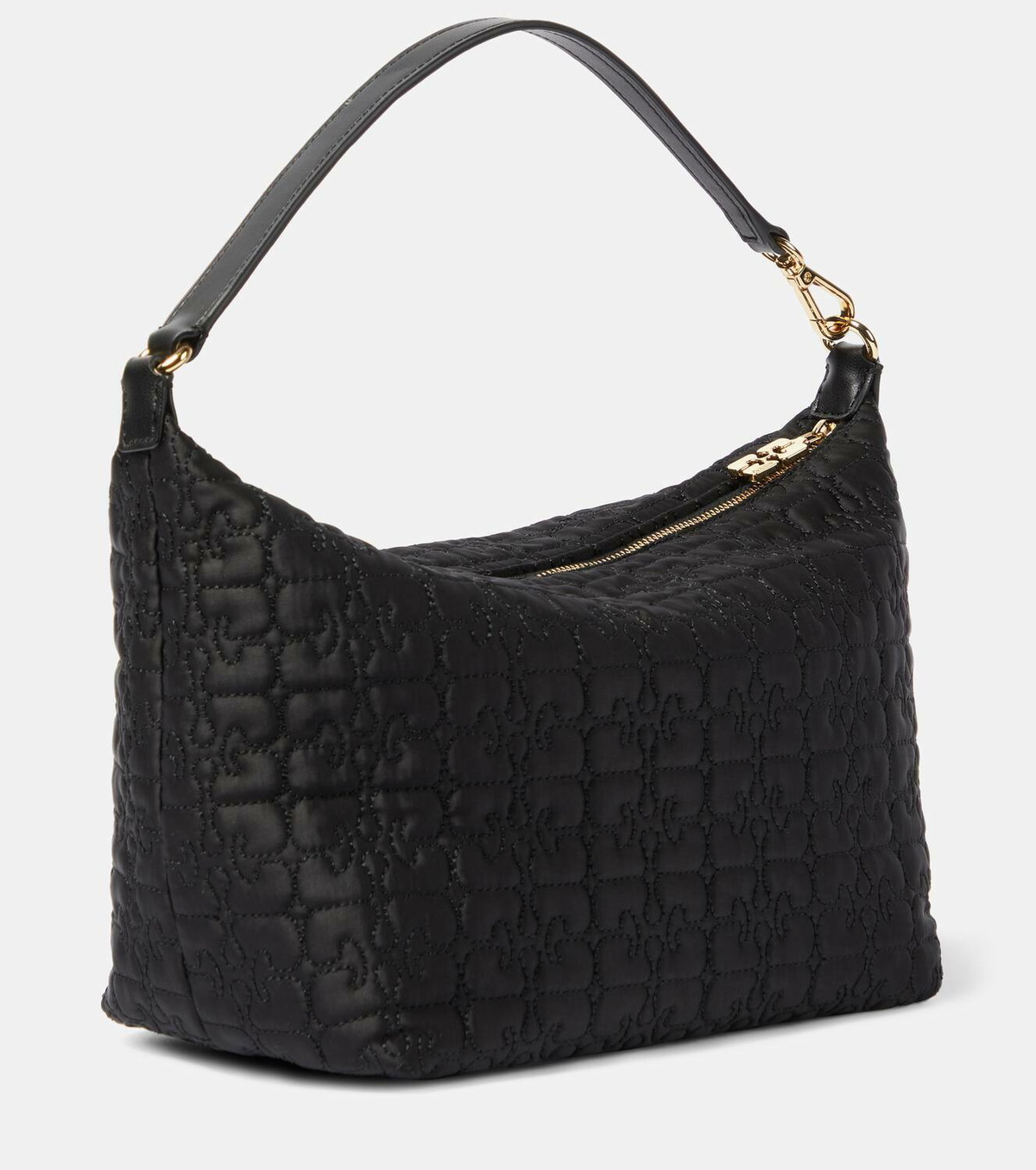 バッグ Ganni BUTTERFLY SHOULDER BAG Ganni Butterfly Medium satin shoulder bag GANNI