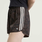 Adidas Women's Satin Shorts in Earth Strata/Aurora Coffee