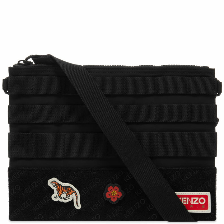 Photo: Kenzo Men's Military Side Bag in Black