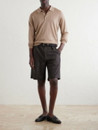 John Smedley - Caverhill Knitted Merino Wool Polo Shirt - Neutrals