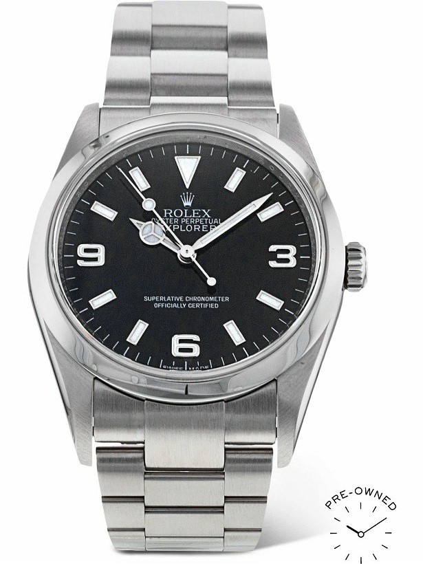 Photo: ROLEX - Pre-Owned 2009 Explorer Automatic 36mm Oystersteel Watch, Ref. No. 114270