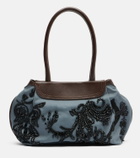 Dries Van Noten Embellished twill shoulder bag