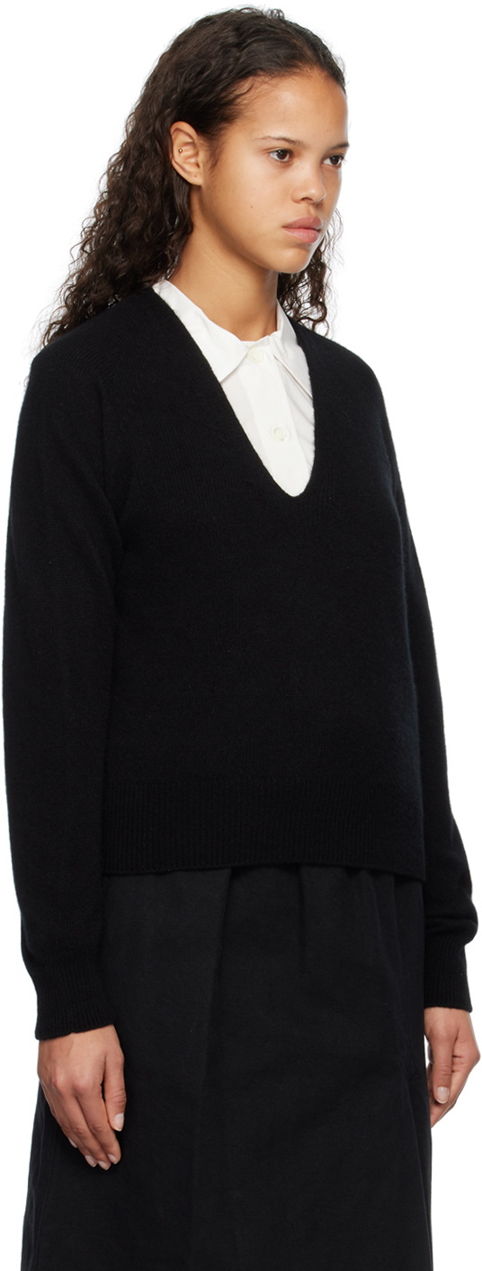 Margaret Howell Black Cropped Sweater