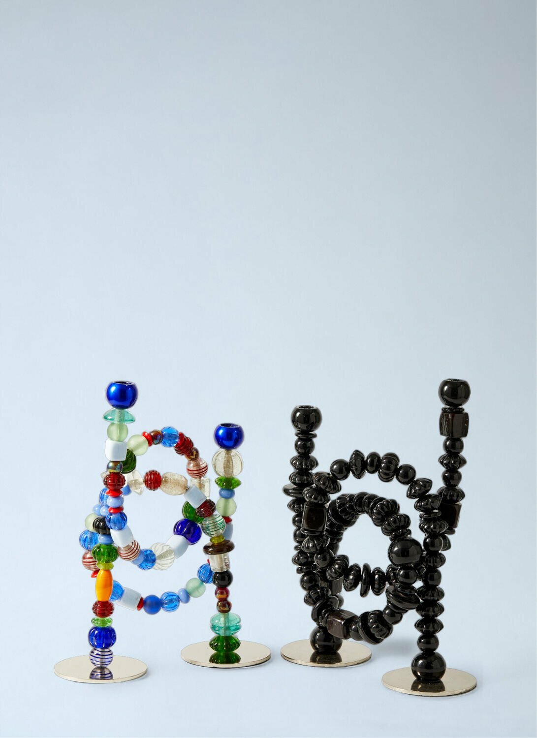 POLSPOTTEN Beaded Sculptural Candle Holder