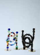 POLSPOTTEN Beaded Sculptural Candle Holder