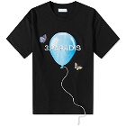3.Paradis Men's Dreaming Balloons T-Shirt in Black