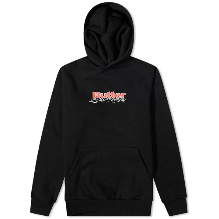 Photo: Butter Goods Men's Running Logo Hoody in Black