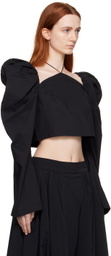 MINJUKIM Black Butterfly Blouse