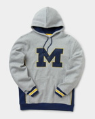 Mitchell & Ness Uni Of Michigan Pinnacle Heavyweight Fleece Hoodie Grey - Mens - Hoodies/Team Sweats