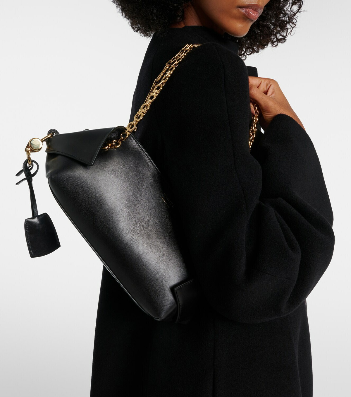 Ferragamo Scarf Small leather shoulder bag