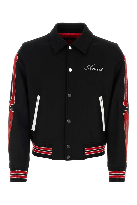 Photo: AMIRI Black Wool Blend Bomber Jacket