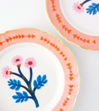 Bitossi Botanica set of 4 porcelain dinner plates