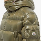 Moncler Men's Chiablese Long Down Jacket in Green