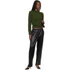 ISSEY MIYAKE Black Glossed Metal Pleats Trousers