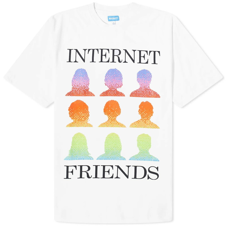 Photo: MARKET Men's Internet Friends T-Shirt in White