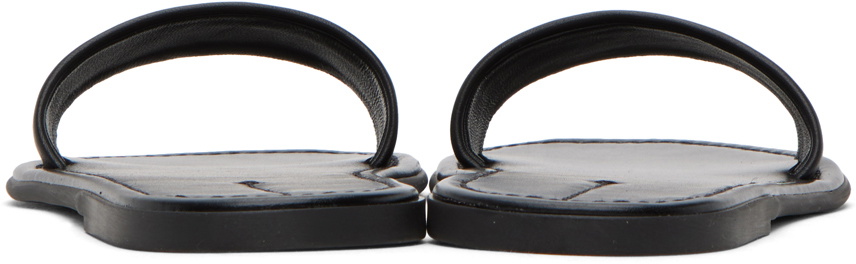 The Row Black Beach Sandals The Row