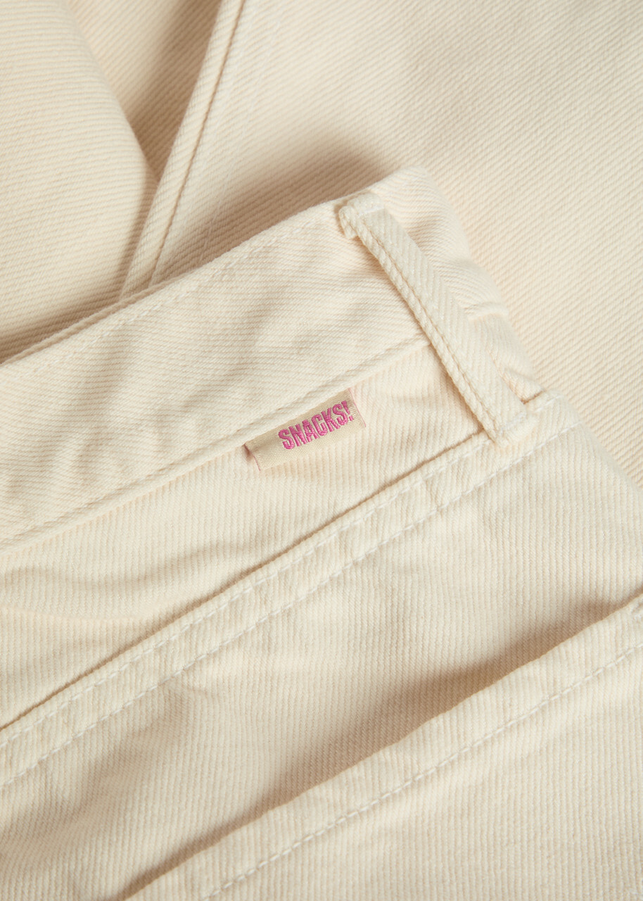 Mother The Lemon Twist Wide-leg Jeans White