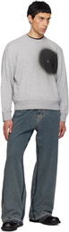 MM6 Maison Margiela Gray Spray Print Sweatshirt