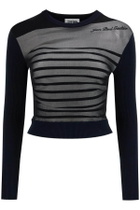JEAN PAUL GAULTIER "striped mesh sailor shirt Blue