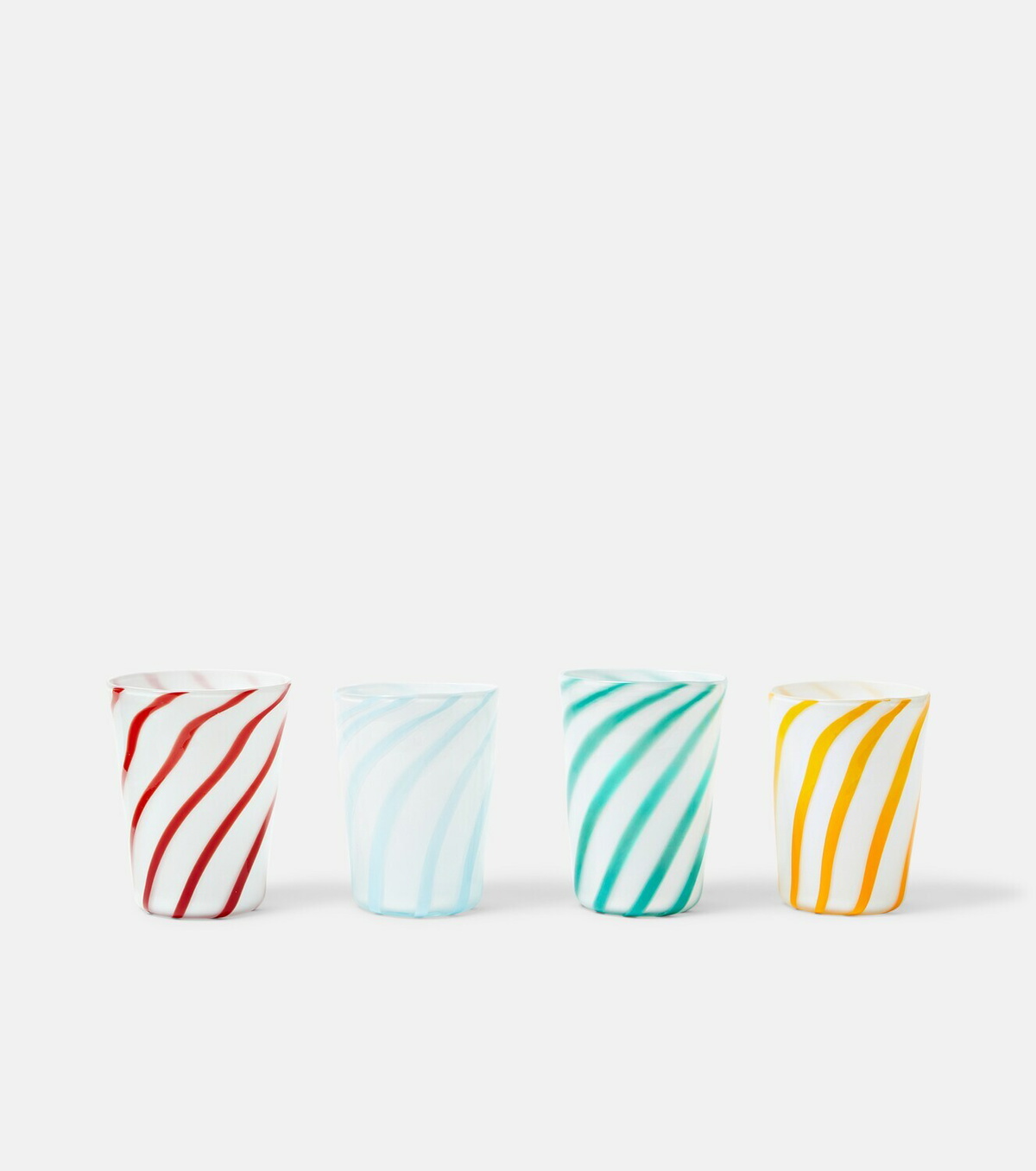 Bitossi Set of 4 striped glasses