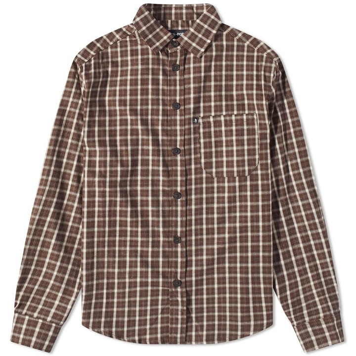 Photo: Pass~Port Men's Workers Check Shirt in Brown
