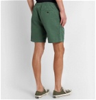 Mr P. - Linen and Cotton-Blend Drawstring Shorts - Green