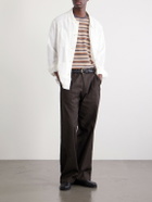 Beams Plus - Striped Cotton-Jersey T-Shirt - Brown