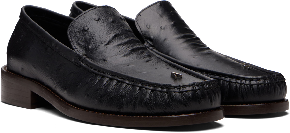 Acne Studios Black Leather Loafers