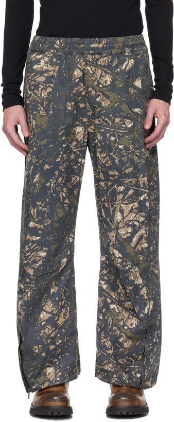 Photo: Diesel Green & Brown P-Lint Trousers