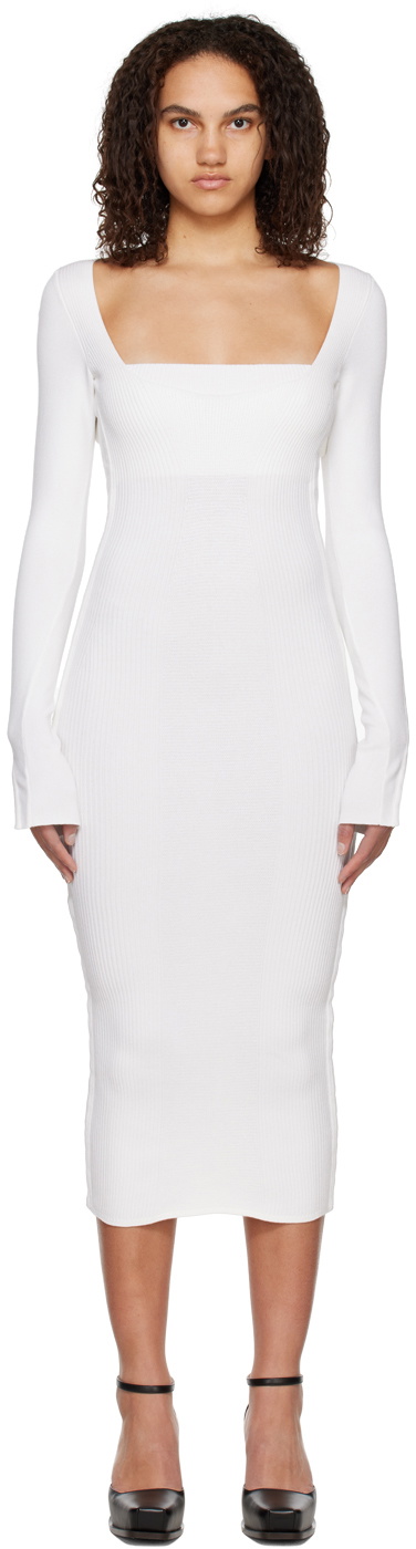 Anna October Off-White Collette Midi Dress