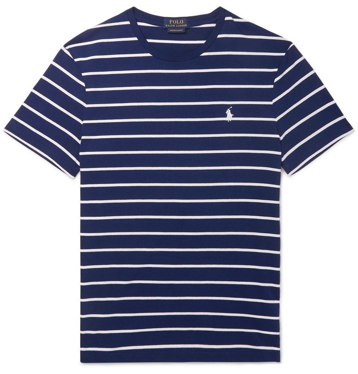 Photo: Polo Ralph Lauren - Striped Cotton-Jersey T-Shirt - Men - Blue