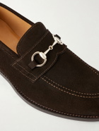 MORJAS - The Horsebit Suede Loafers - Brown