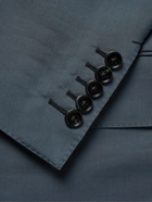 TOM FORD - Shelton Slim-Fit Cotton and Silk-Blend Suit Jacket - Blue