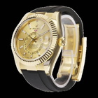 Rolex Sky-Dweller Automatic Chronometer 18 kt Yellow Gold Champagne Dial Mens Watch 326238CSR