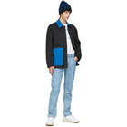 Acne Studios Black and Blue Twill Workwear Jacket