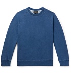 A.P.C. - Robert Indigo-Dyed Loopback Cotton-Jersey Sweatshirt - Blue
