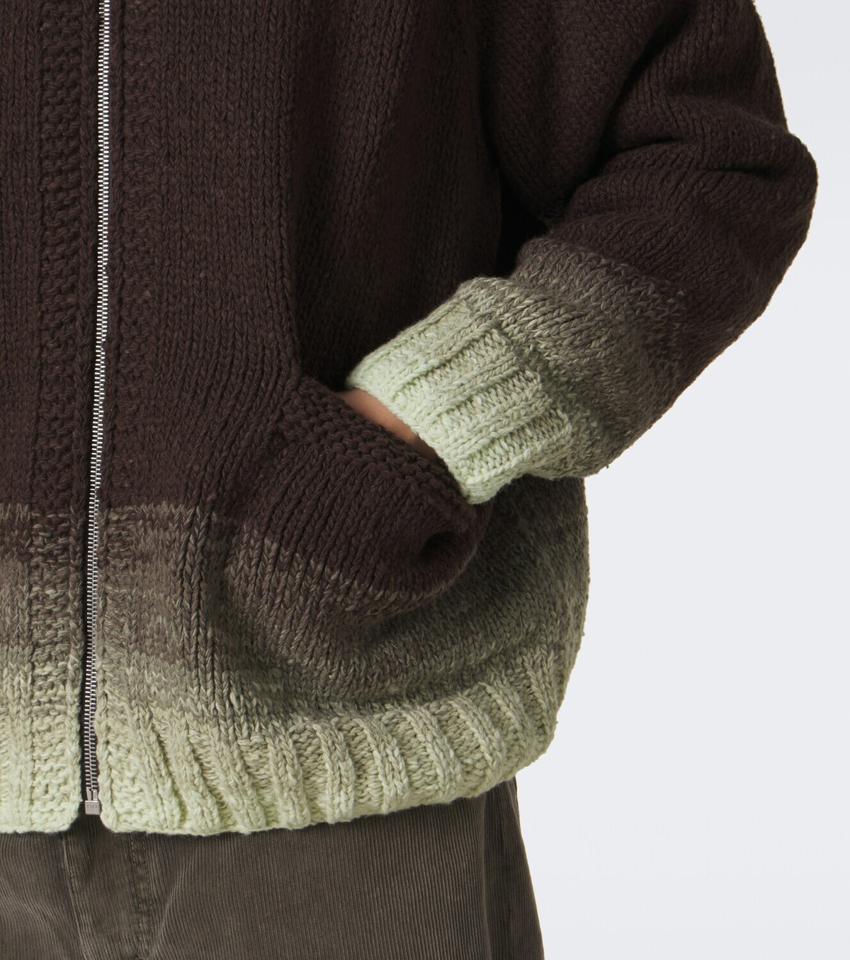 Auralee Ombré wool cardigan