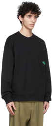 Wooyoungmi Black Glow-In-The-Dark Logo Sweatshirt