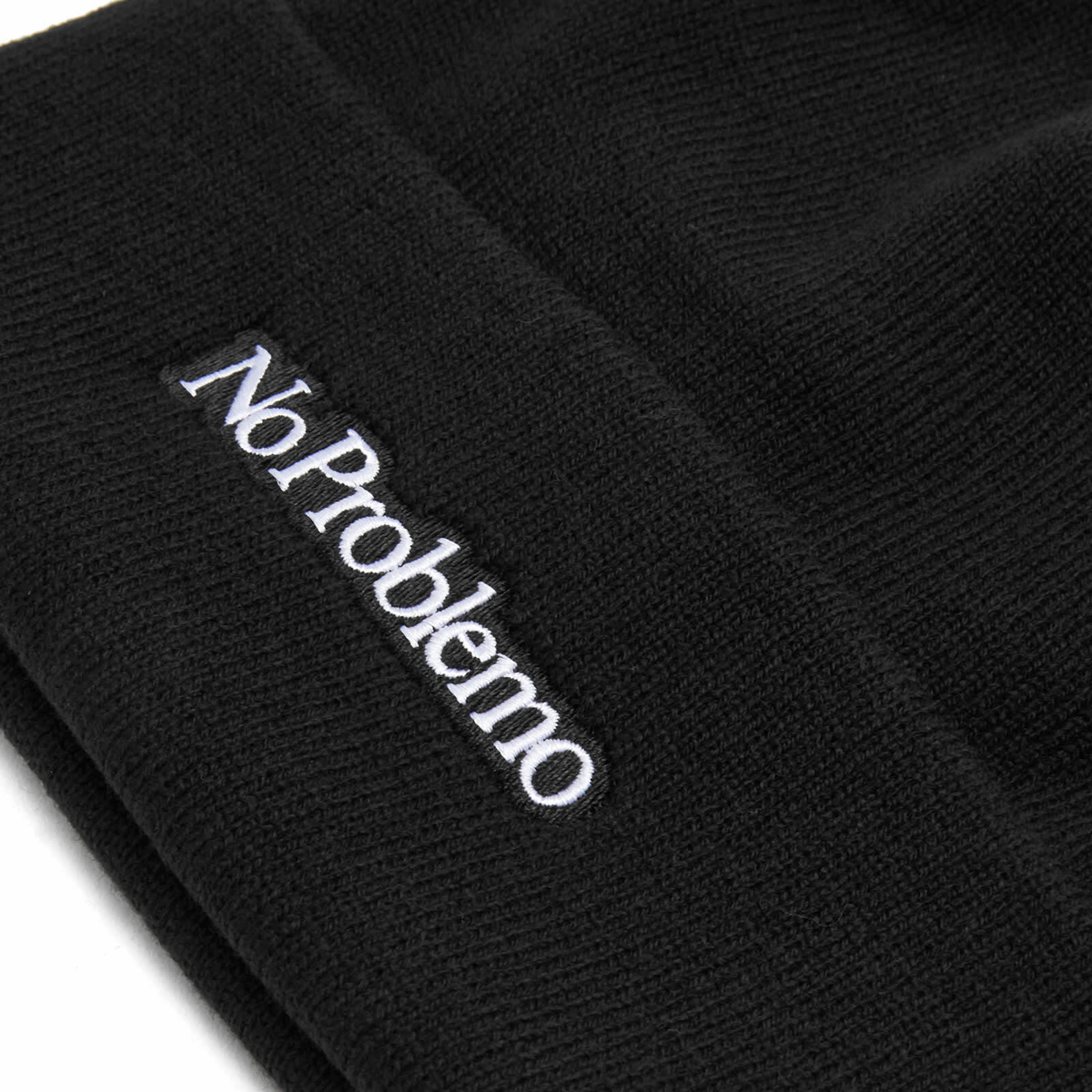 No Problemo Men's Mini Problemo Beanie in Black 