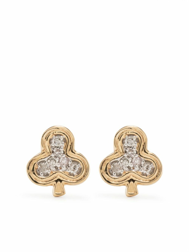 Photo: Adina Reyter 14K Yellow Gold Make Your Move Diamond Stud Earrings