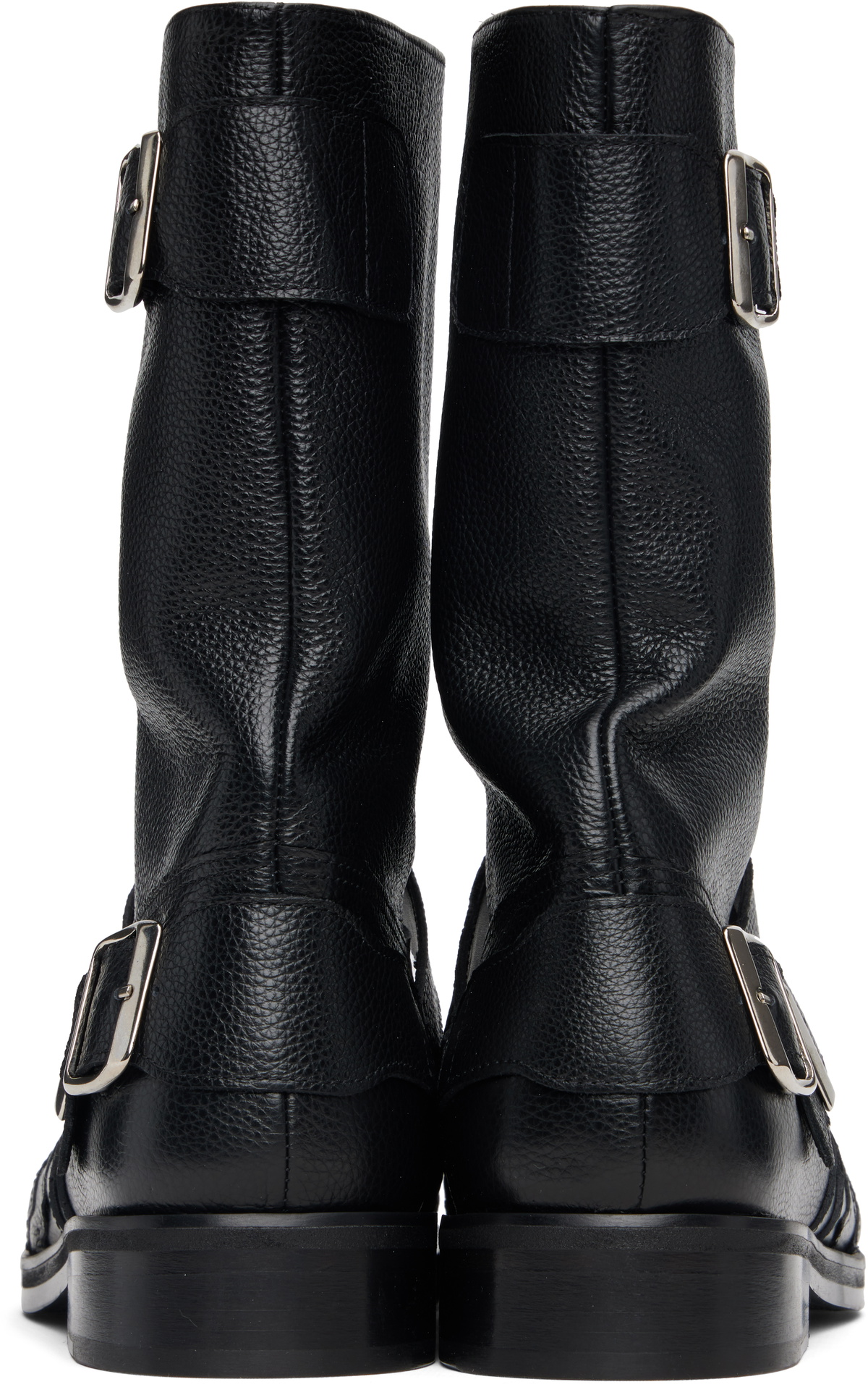 Stefan Cooke Black Star Biker Boots