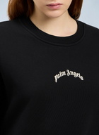 Palm Angels Curved Logo Crop Sweatshirt