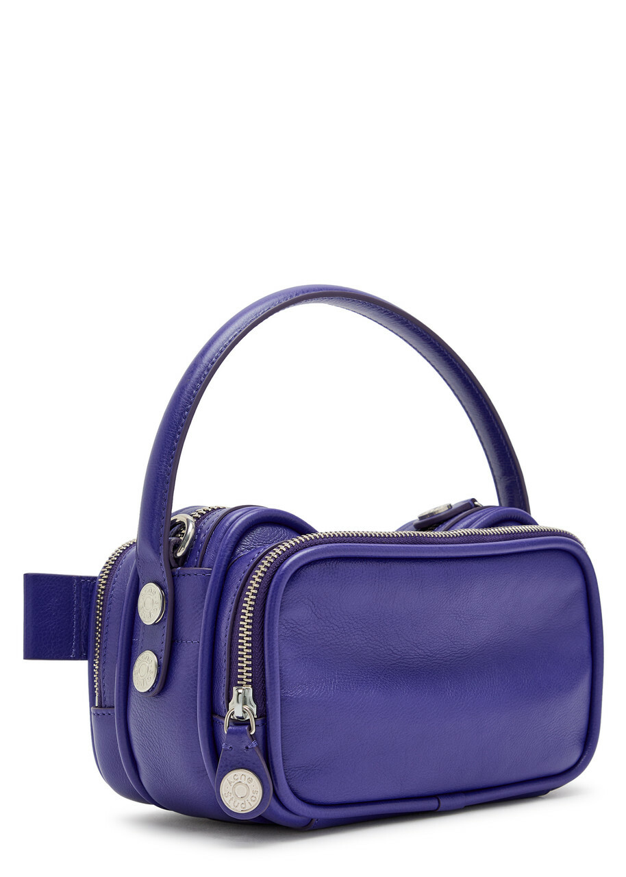 Acne Studios Camero Kit Grained Leather Cross-body bag - Violet - One Size
