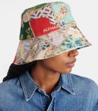 Alémais Bianca floral cotton drill bucket hat