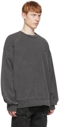 Juun.J Grey Cotton Sweatshirt