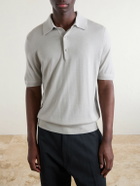 TOM FORD - Cashmere and Silk-Blend Polo Shirt - Gray