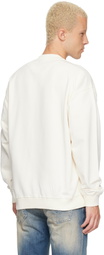 Diesel Off-White Flocked Sweatshirt