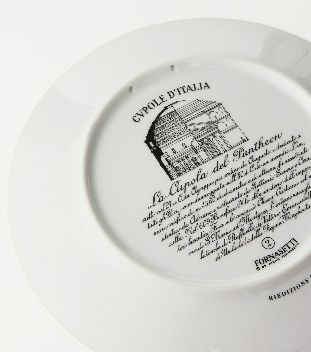 Fornasetti Cupola Pantheon (Roma) plate