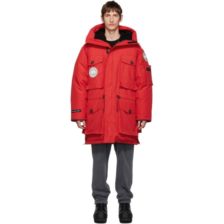 Photo: Juun.J Red Canada Goose Edition Down Expedition Parka